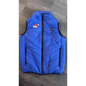 Puffer Jacket Size Youth Hooded Winter Coat Quilted Synthetic Fill Quilted Blue